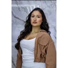 Jaqueta Feminina Cotelê Cropped com Capuz Casual Inverno