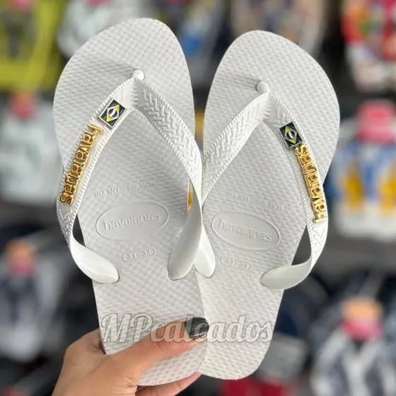 CHINELO HAVAIANAS TOP FC + 4 PINGENTES - ORIGINAL