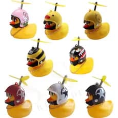Patinho Jack da Zueira Com Led - Pato de Borracha Acessório Bike Moto Carro