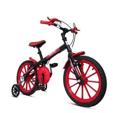 Bicicleta Infantil Aro 16 Ravok Meninos e Meninas com Rodinhas 3 a 7 Anos