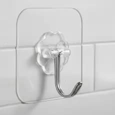 Gancho Adesivo Transparente Premium Kit 10/15 Un Multifuncional Autocolante Sem Furos Alta Fixação
