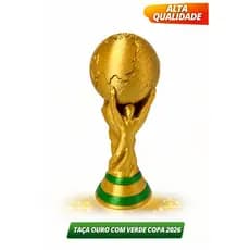 Réplica Taça Copa do Mundo FIFA 18cm – Impressão 3D • Decoração Futebol • Presente Criativo