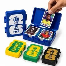 Porta Figurinhas Copa 2026 Caixa Organizadora Álbum Figurinhas Colecionador Caixinha Premium Futebol
