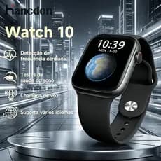 Relógio inteligente  Watch10 – Relógio esportivo com monitoramento do sono – Envio rápido