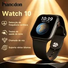 Relógio inteligente  Watch10 monitoramento de frequência cardíaca e sono vários modos de exercício relógio esporti