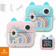 Câmera De Impressão Instantânea Para Crianças Vídeo Fotografia Digital Térmica Boy Girls Uniconio