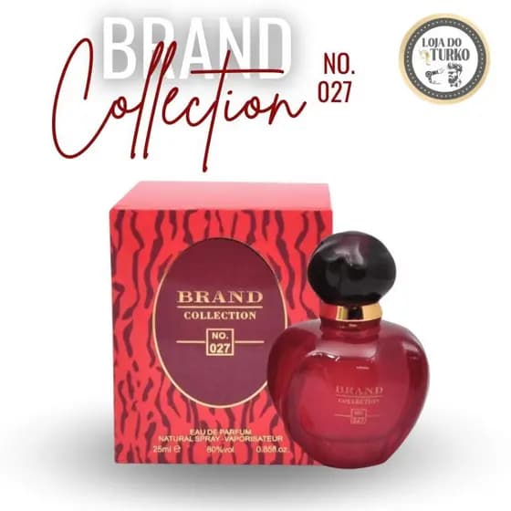 Perfume importado perfumes original Perfume Feminino Miniatura Brand Collection027 Vermelho Tóxico - 25ml BRAND-027-25ML