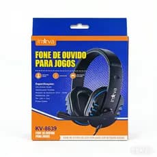 Fone de Ouvido Gamer Inova KV-8639 com Microfone HD e Bloqueio de Ruído
