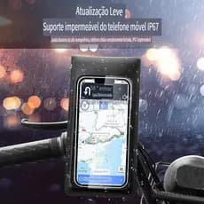 Suporte para Celular Moto à Prova d'Água IP67 Fixação Rápida no Guidão e Retrovisor 4-6.8 Polegadas