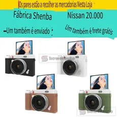 Câmera CCD Retrô com Tela Flip para Selfie 2400MP, Zoom 8X, Câmera Portátil para Estudantes Y02