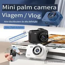 Câmera Digital Retrô Mini para Estudantes, Foto e Vídeo HD, Portátil M8