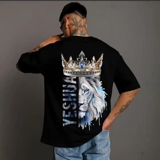 Camisa Plus Size P Ao G5 Unissex Leao Yeshua Crista alta Qualidade Envio Imediato Oferta Jesus