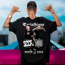 Camiseta Unissex Timâo Camiseta Memphis Garro Yuri 100% Algodão Varias Cores do 4 ao Pluz size