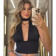 Cropped Top Feminino Amarrações Multiformas Forro Duplo Suplex Elegante Casual Moda Blogueira