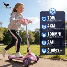 HONEYWHALE RM2 Pro Patinete Elétrico Infantil, 70W Scooter Eletrica,10KM/H,11KM Autonomia Máxima