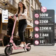 HONEYWHALE M2 MAX Patinete Elétrico Adulto, 500W Scooter Eletrica, 32KM/H Velocidade, 22KM Autonomia