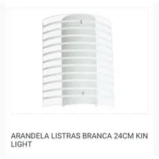Arandela de listras branca Kin