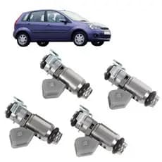 KIT 4 BICOS INJETORES Ford Ka Fiesta 1.0 1.3 8v Rocan Gasolina Iwp119