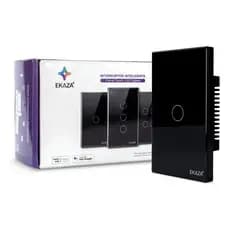 Interruptor EKAZA Inteligente Zigbee 1 Botão Touch  Alexa Google