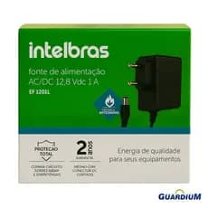 Fonte de alimentação AC/DC 12, 500mA Vdc  Intelbras