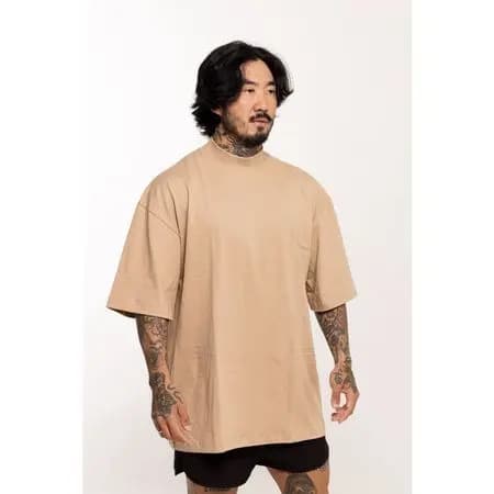 Camiseta Oversized Gola Alta Premium