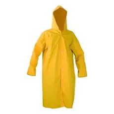 Capa de chuva de pvc amarela GG