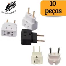 Adaptador de Tomada Ultra Resistente para Secador Air Fryer Microondas Geladeira Benjamin Bivolt