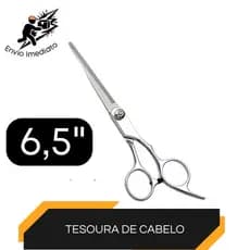 Tesoura Cabeleireiro Profissional 6,5" Aço Inox Corte Preciso
