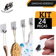 Gancho de Parede Adesivo Organizador Multiuso Metal Cozinha Banheiro