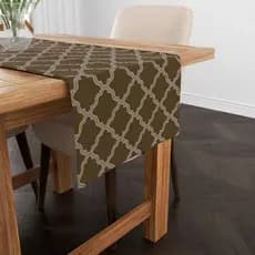 Trilho de Mesa Decorativo Estampa Sofisticada 110x35cm Exclusivo Arabesco Imperial