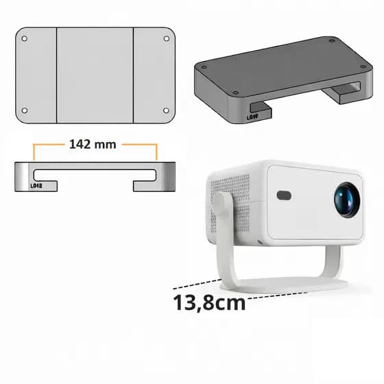 Suporte Reforçado Para Projetor Magcubic L018 Hd 4k