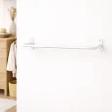 Arara Suporte de Roupas 60cm Reforçado de Parede Closet/Loja  - BRANCO