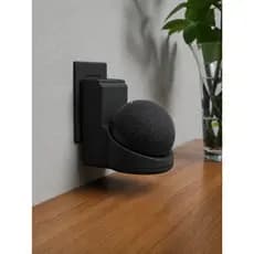 Suporte Para Alexa De Tomada Compativel Com Amazon Echo Dot 4 E 5 - Preto