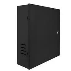 Caixa Rack Organizadora Metálica Vertical para DVR CFTV - Preto
