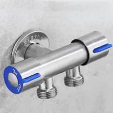 Conector Duplo Para Torneira – Saída Para Ducha Higiênica, Cor Prata