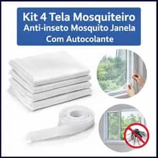 Tela Mosquiteiro Para Janela Com Autocolante – Anti-Insetos