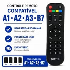 Controle Remoto Compatível AVM-7115/LE-7115 Modelo S1 A1 A2 A3 B7