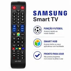 Controle Remoto Compatível Samsung Smart TV LE-7032 Smart Hub Função Futebol AA59 Pronto para Uso