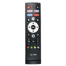 Controle Remoto compatível com TV Aiwa com função Netflix, prime video, YouTube, Google play, sem comando de voz LE-7369
