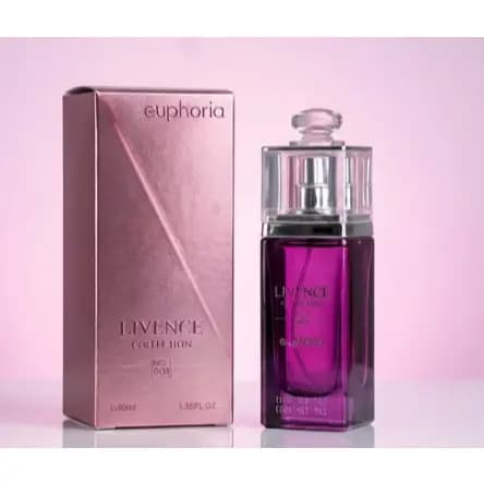 Perfume Importado Feminino Euphoria Livence Luxo 40 ml -Misterioso, Sedutor e Intenso