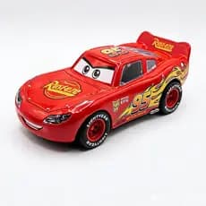 Carrinho Relâmpago McQueen 13cm Ferro Metal Fricção Rodas Emborrachadas Filme Pixar Carros