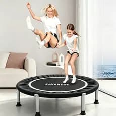Trampolim Jump Cama Elástica Academia Profissional Diâmetro 1m Suporta 200kg Aro Reforçado Fitness Casa