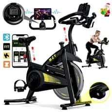 Bicicleta Ergometrica Spinning Com Roda De Inércia 13KG Para Fitness Profissional e Treino Esportivo