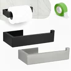 Kit 2 Porta Papel Higiênico Acessórios Banheiro Minimalista Luxo Resistente