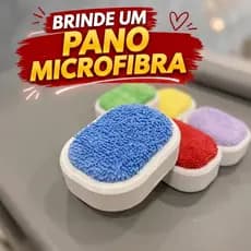 Limpa Vidros Parabrisas Suporte Pano Microfibra + Brinde Pano Microfibra
