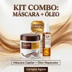 Kit Karbeellii Máscara 500g + Óleo 50ml | Hidratação Profunda, Reconstrução e Brilho Intenso