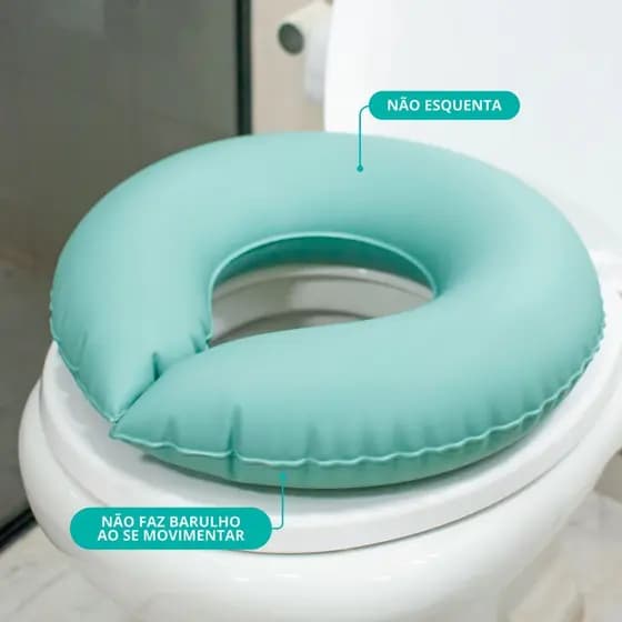 Almofada Ortopédica Inflável para Vaso Sanitário Assencio - Conforto e Segurança com Antimicrobianos