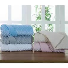 Manta Cobertor Para Bebê Antialérgica 1,00x1,50cm Varias Cores Sweet Baby - Andreza Aenxovais