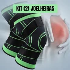 Joelheira e Tornozeleira de Compressão Esportiva com Suporte e Ajuste para Treino Corrida Academia e Futebol