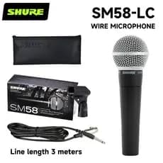 Microfone dinâmico profissional SHURE SM58-LC, Anti-roar, redução de ruído, microfone portátil com fio, adequado para us